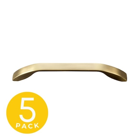 Sapphire Gamma Series 6-1/4 in. 160 mm Center-to-Center Modern Medium Aged Bronze Cabinet Hardware Handle/Pull 5-Pack SP-3191-160-MAB-5